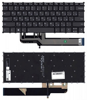 Клавиатура для ноутбука Lenovo S540-14API, черная с подсветкой