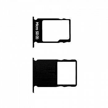 Держатель (лоток) SIM-карты для Nokia 3, черный