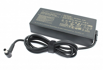 Блок питания Asus 6.0x3.7мм, 200W (20V, 10A) без сетевого кабеля (тип подключения - трапеция), (оригинал) (Прямоугольный)